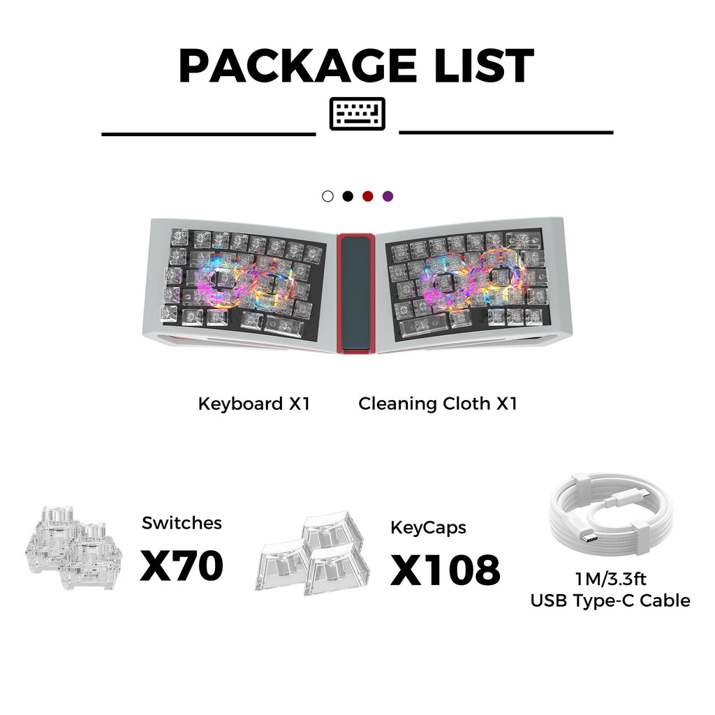 DS PIXEL PRO：Ergo Mag-axis Keyboard with IPS Display