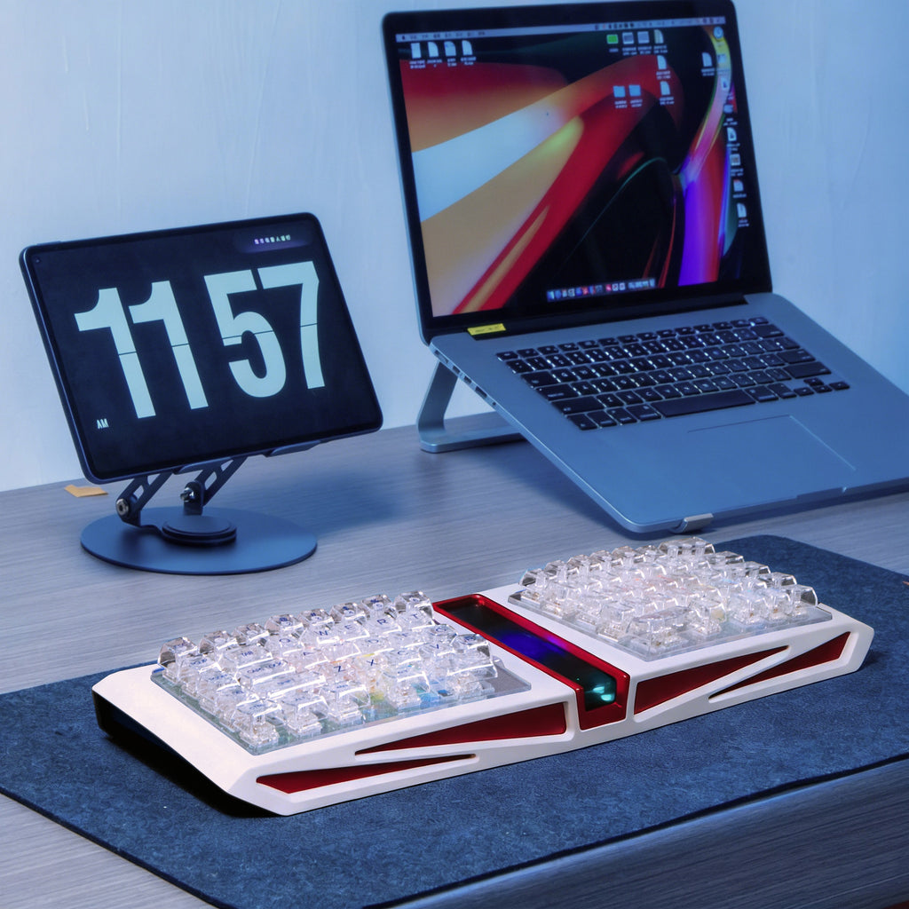 DS PIXEL PRO：Ergo Mag-axis Keyboard with IPS Display