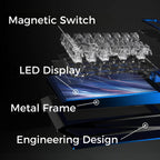 DS PIXEL PRO：Ergo Mag-axis Keyboard with IPS Display